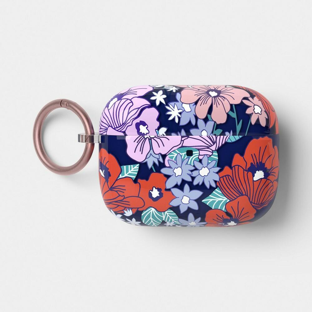 heyday AirPods Pro 3 Case with Clip, Poppy Flowers