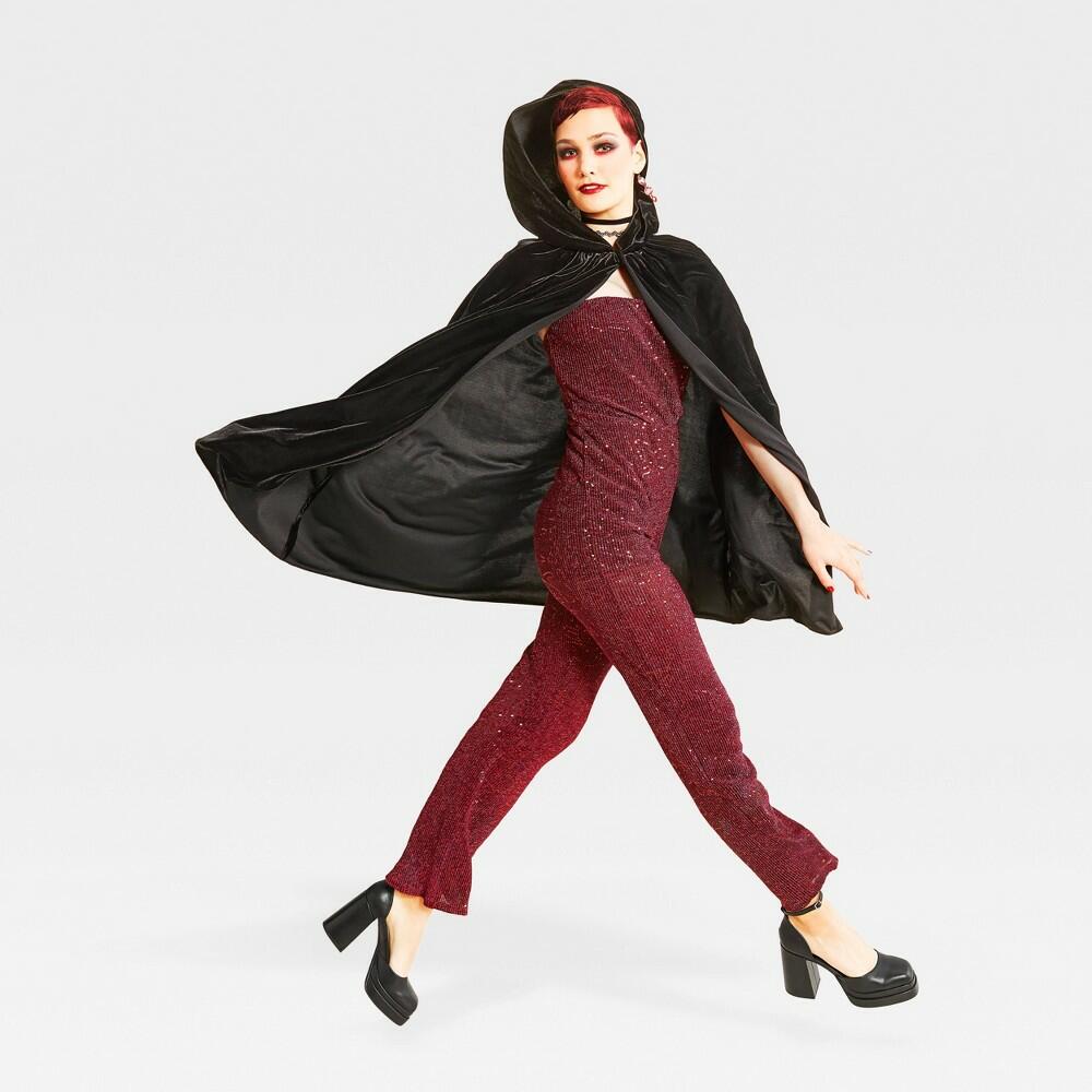 Adult Velvet Black Halloween Costume Cape One Size Fits Most - Hyde and EEK! Boutique™