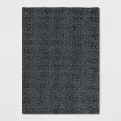 4'x5'6" Washable Solid Machine Tufted Accent Rug Gray - Threshold™