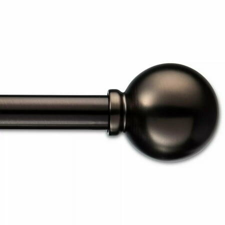 28"-48" Café Ball Curtain Rod Bronze