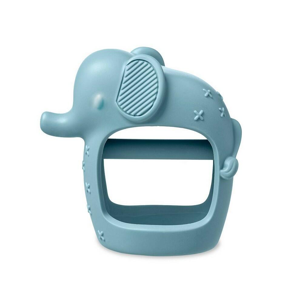 Itzy Ritzy Bitzy Grip Teether - Elephant: Sensory Development, BPA-Free, Silicone