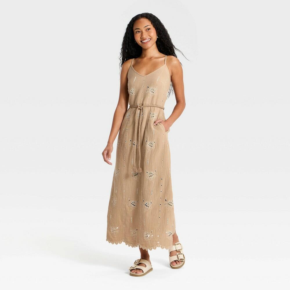 XS Women's Crafted Midi Sundress - Universal Thread™