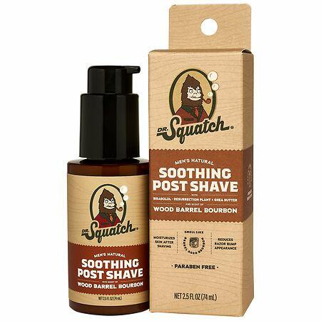 Men Dr. Squatch Wood Barrel Bourbon Post Shaving-beard-care 2.5oz