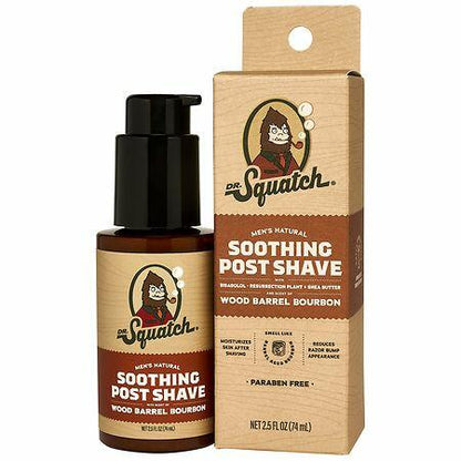Men Dr. Squatch Wood Barrel Bourbon Post Shaving-beard-care 2.5oz