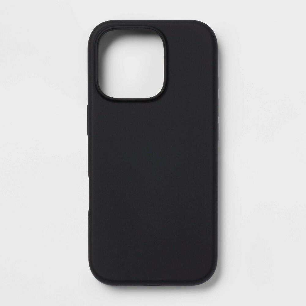 iPhone 16 Pro Silicone Case for MagSafe - heyday™ Black: Wireless Charging Compatible