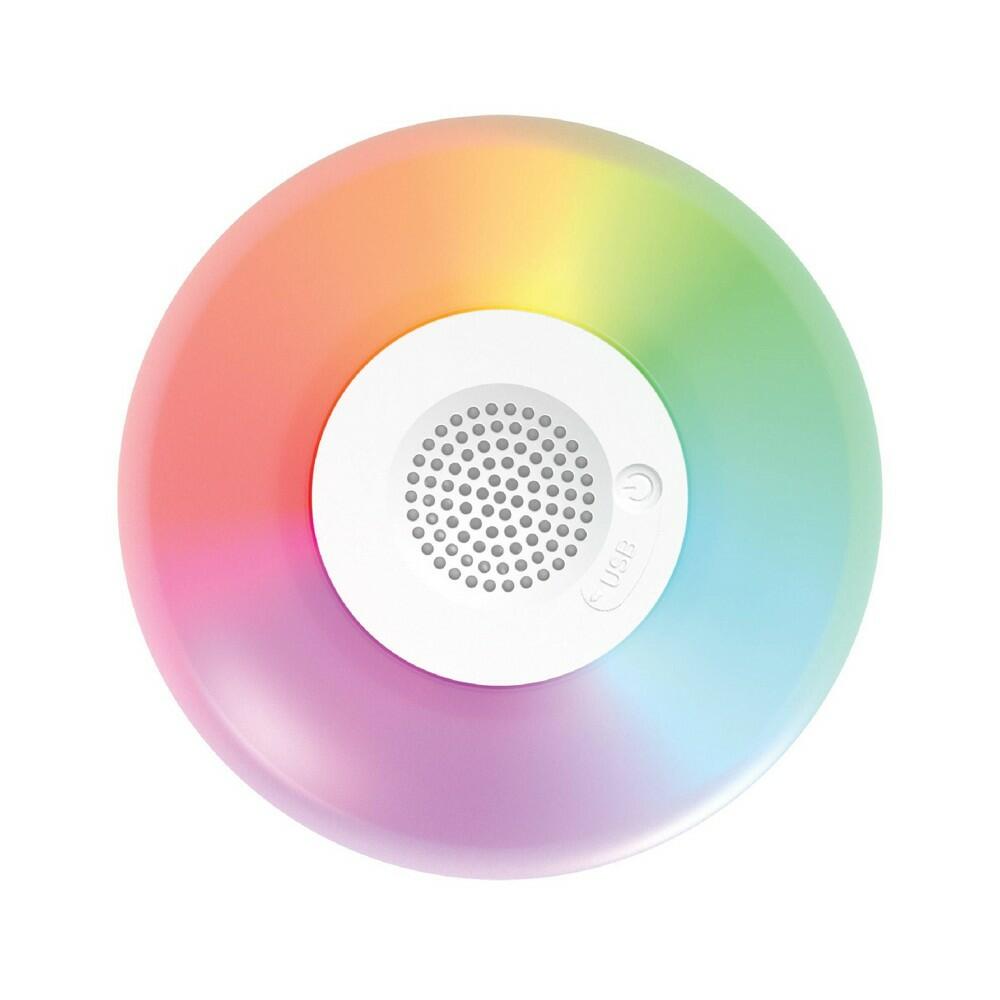 GEMS Light Up LED Portable Pool Speaker - White