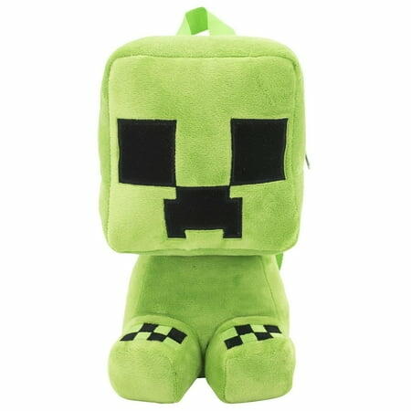 Boys' Minecraft Creeper Plush Backpack - Green