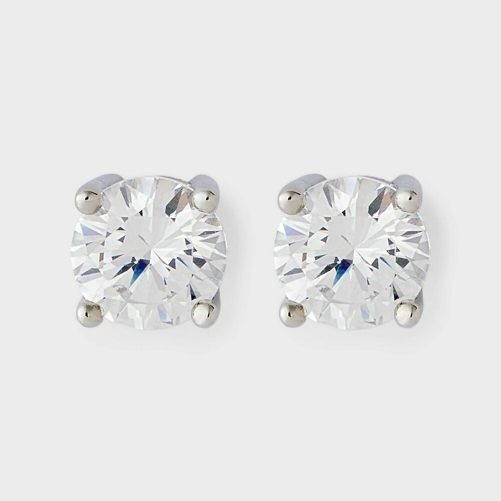 Silver Plated Cubic Zirconia - A New Day™ Silver 6mm