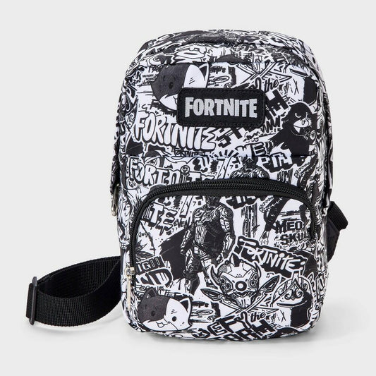 Boys' Fortnite Sling Pack - Black/White