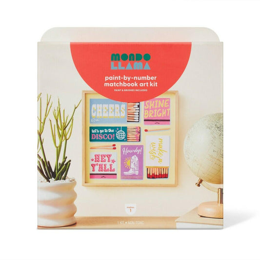 Paint - by - Number Matchbook Art Kit