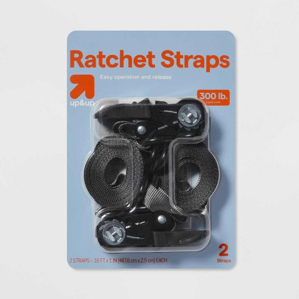 300lb 2pk Ratchet Straps