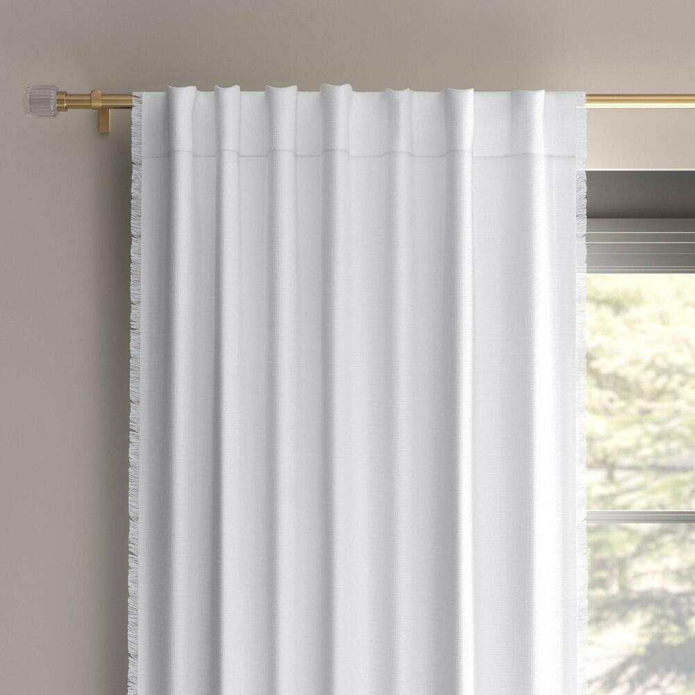 Threshold White Raw Edge Blackout Panel 50x84