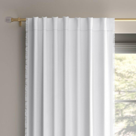 Threshold White Raw Edge Blackout Panel 50x84