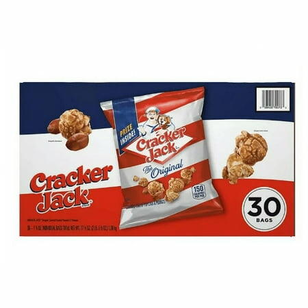 Cracker Jack Original Caramel Coated Popcorn & Peanuts Snacks  30 pk./1.25 oz. (BB Jun 30 2026)