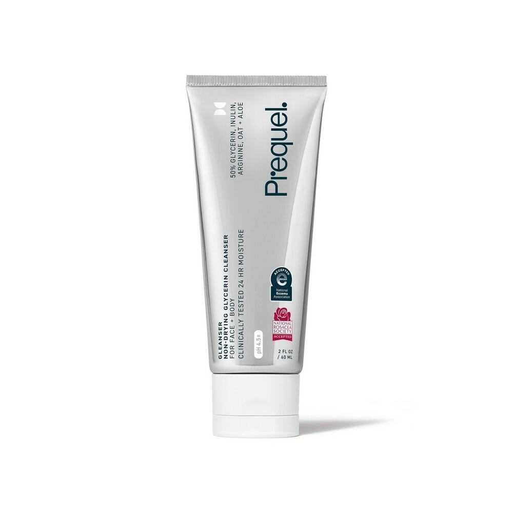 Prequel Skin Gleanser Non-Drying Glycerin Face & Body Cleanser - Travel Size - 2 fl oz: Gel, Normal to Extra Sensitive Skin