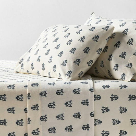 Queen Ultra Soft Flannel Sheet Set Blue