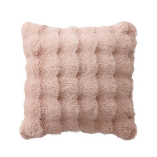20" Bubble Faux Fur Throw Pillow