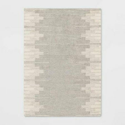5'x7' Modern Lines Plush Area Rug Cream - Threshold