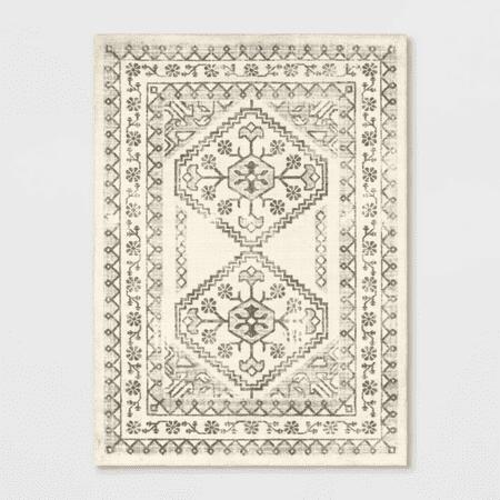 4'x5'5" Washable Kensington Persian Style Rug Cream - Threshold