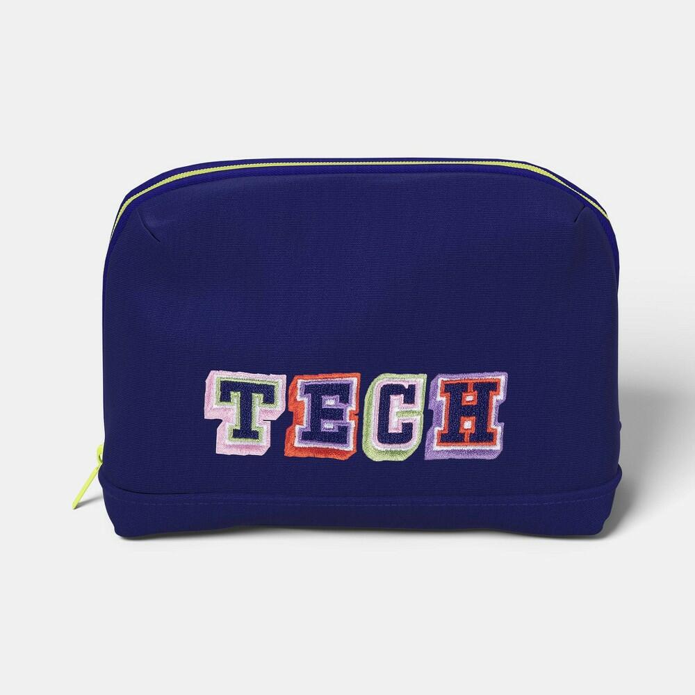 Tech Pouch - heyday™ Future Dusk Word Embroidery: Electronics Accessory Case