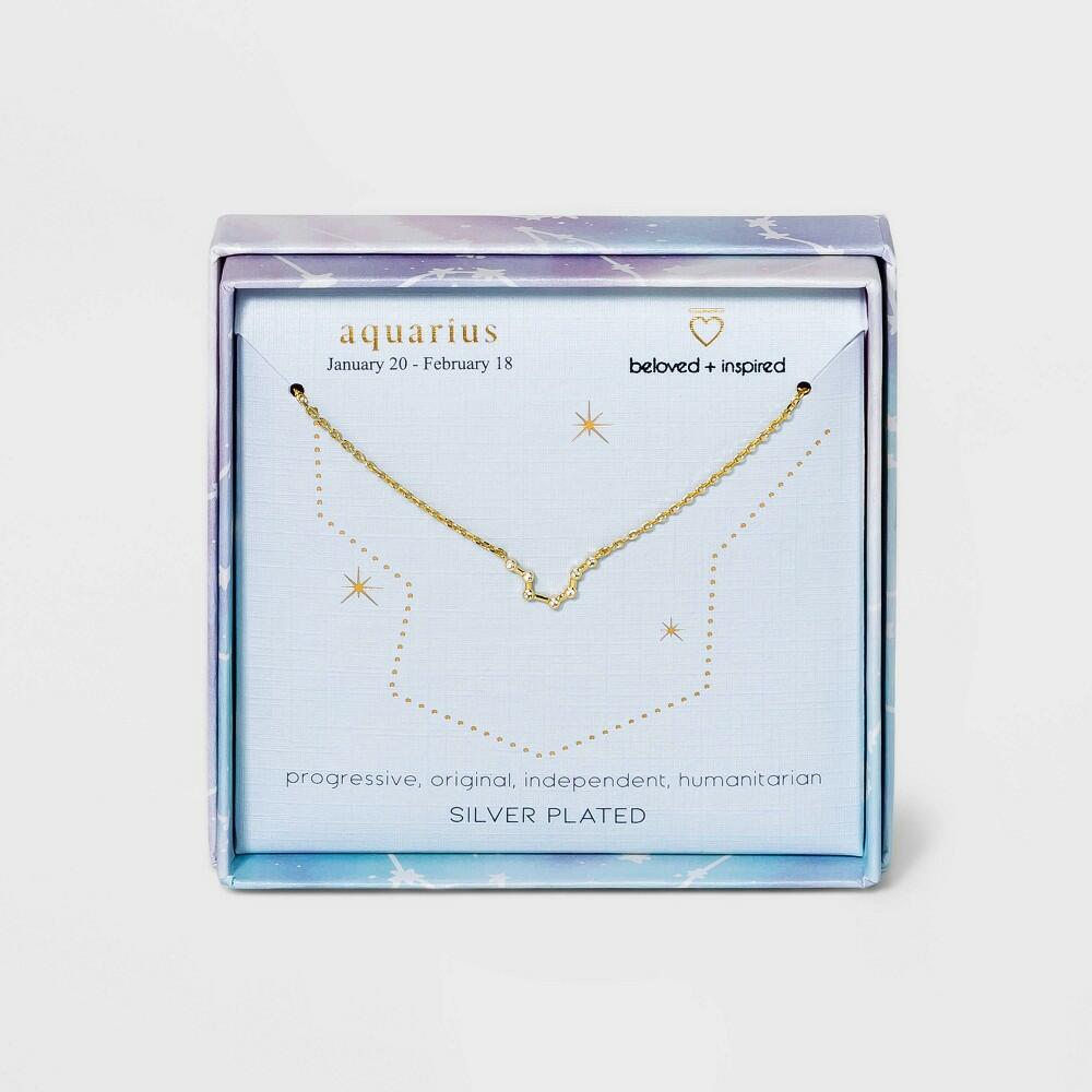 Beloved + Inspired Silver Plated Zodiac Sign Pendant