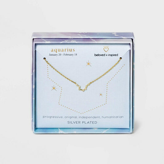 Beloved + Inspired Silver Plated Zodiac Sign Pendant