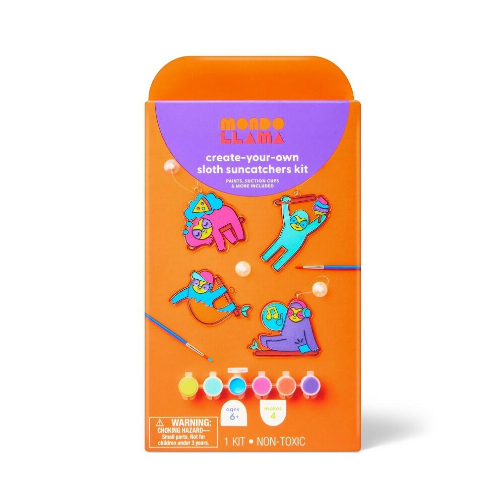 4ct Sloth Sun Catcher Craft Activity Kit