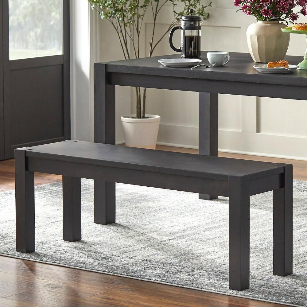 Modern Farmhouse Solid Wood Dining Bench (Imperfections See Pictures)