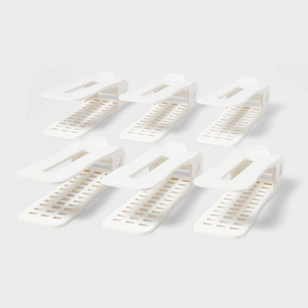 Shoe Space-Saving Slot Organizers 6pk