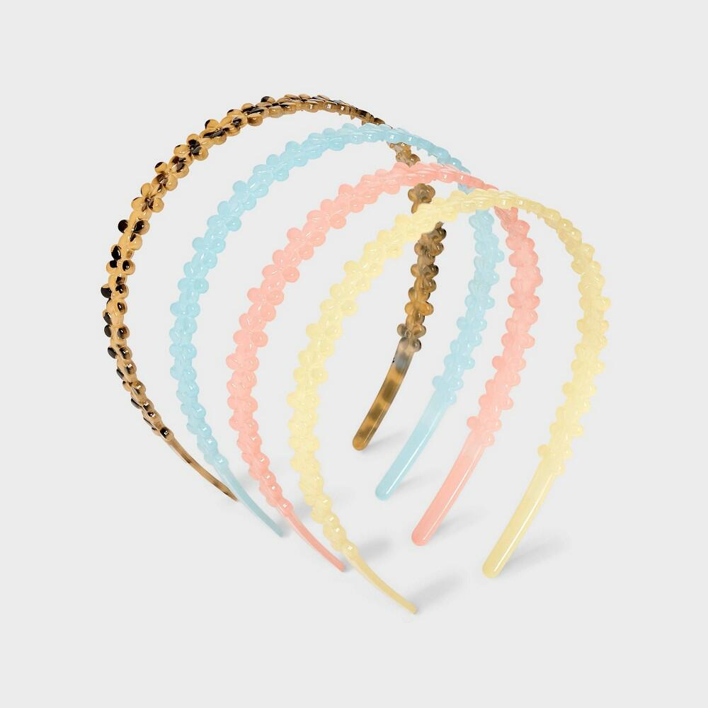Girls' 4pk Flower Headband Set