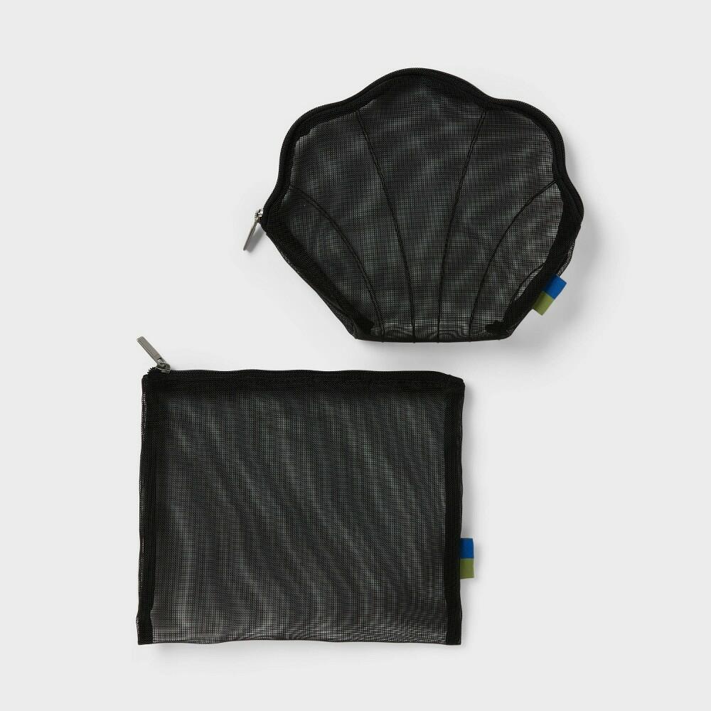 2pk Mesh Shell Pouch Bag