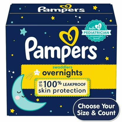 Pampers Swaddlers Overnight Diapers - Size 4 - 104ct