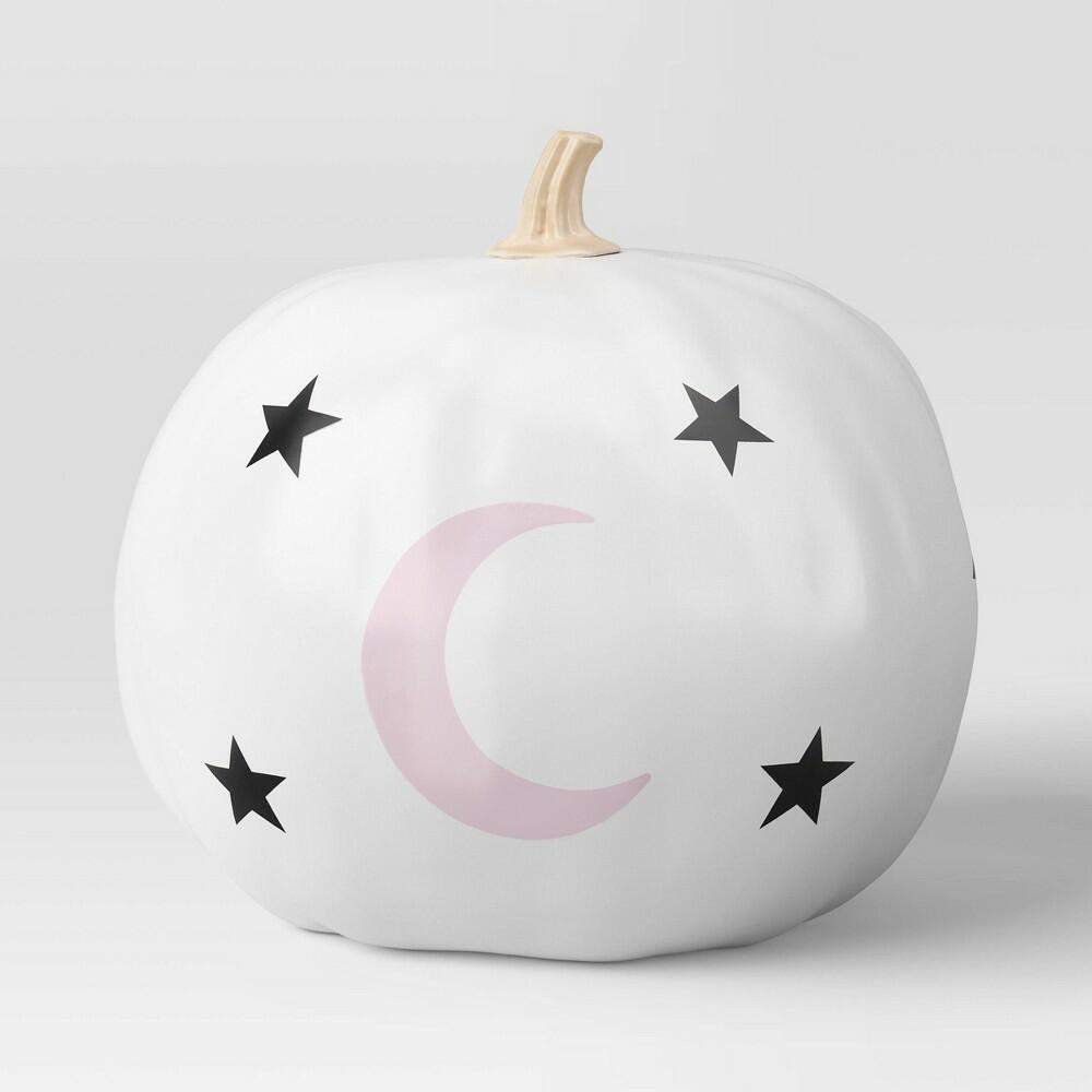 Wonder Painted Pumpkins Moon and Stars Figurine - Hyde and EEK! Boutique™ Off-White