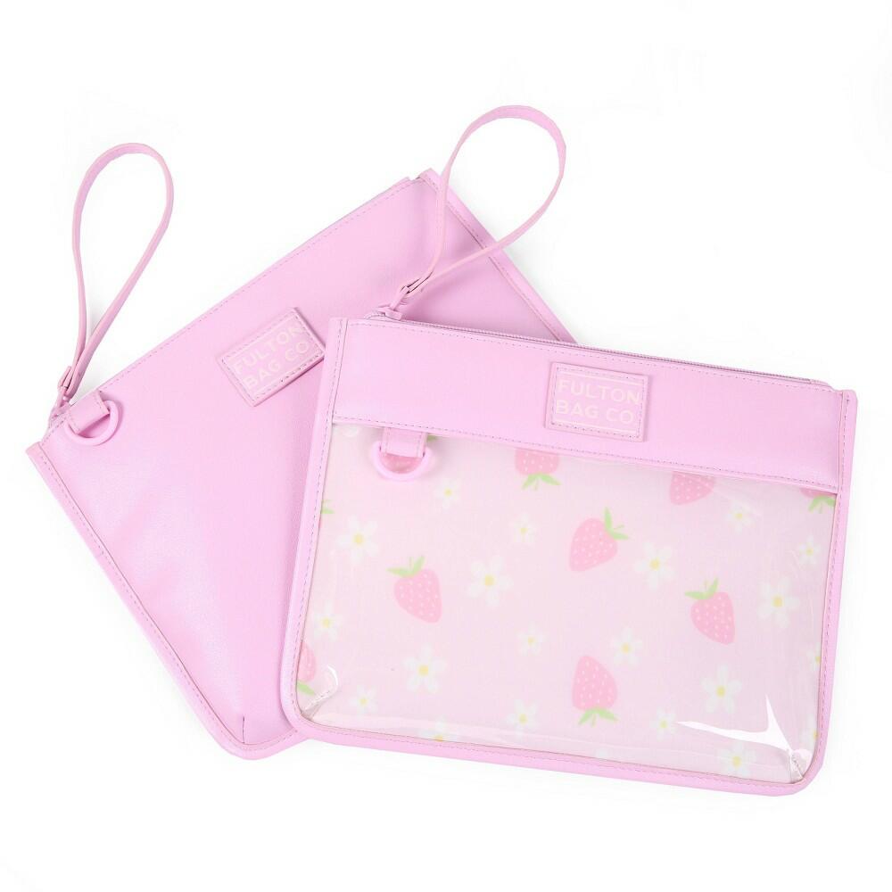 2pk Leatherette Snack Pouches
