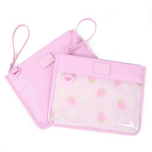 2pk Leatherette Snack Pouches