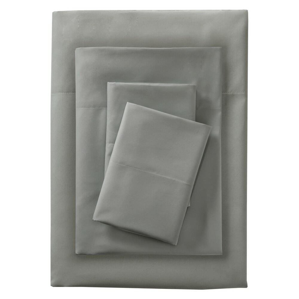 Room Essentials Twin/Twin XL Microfiber Sheet Set, Gray, 3-Piece