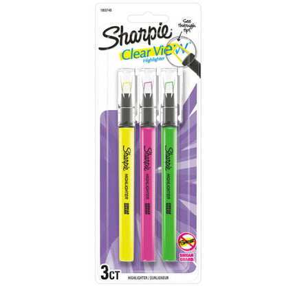 Sharpie Highlighter Clear View Highlighter 3 Count