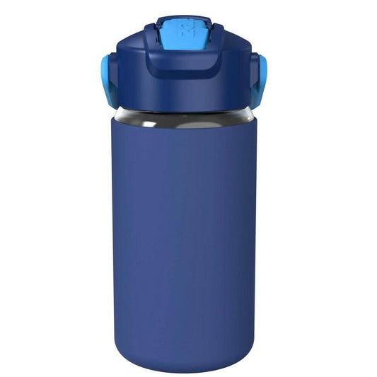 Zak Designs 16 fl oz Polypropylene Bottle with Silicone Sleeve - Dark Blue