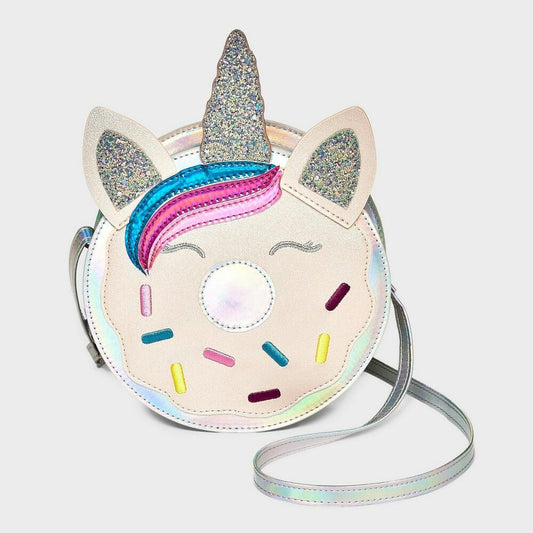 Girls' Unicorn Donut Crossbody Bag