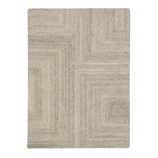 Mohawk 5'x7' Wool and Poly Blend Area Rug Tan