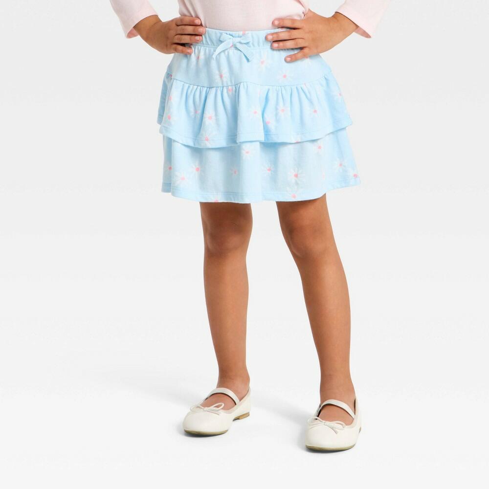 4T Cat & Jack Toddler Girls' Daisy Skort, Light Blue