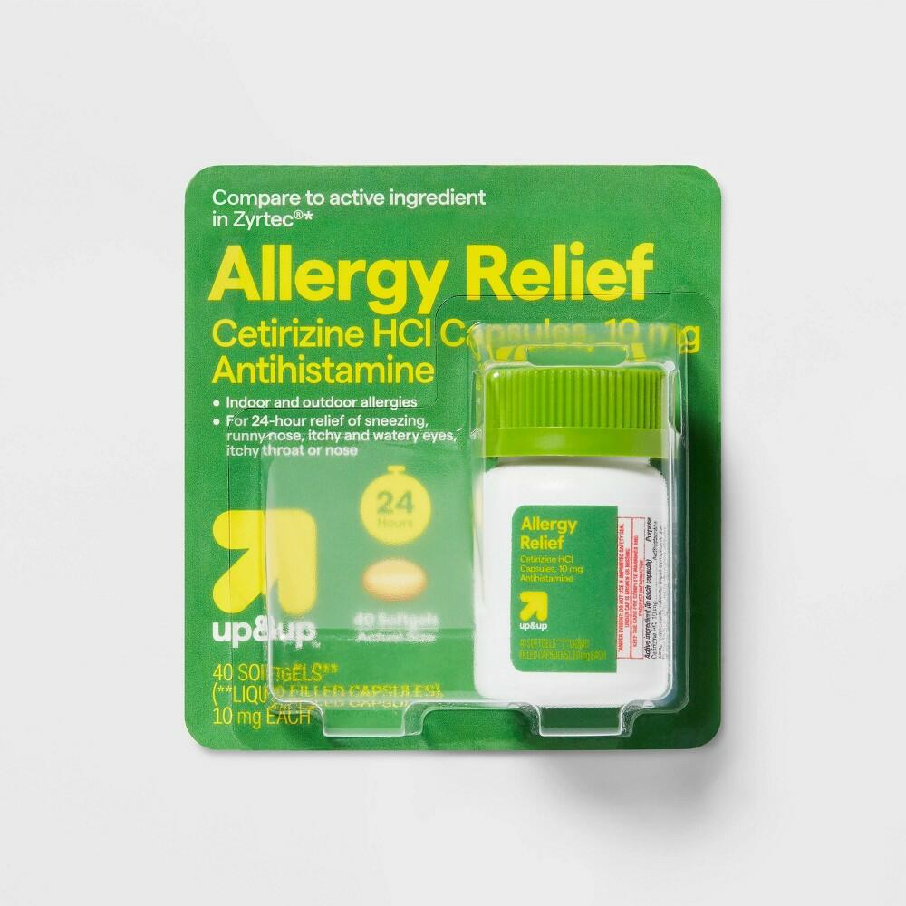 Cetirizine HCL/ Allergy Relief Softgels - 40 tablets