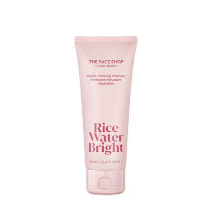 The Face Shop Rice Water Bright Vegan Foaming Cleanser - 5 fl oz: Hydrating, Makeup Removal, Normal, Oily, Combination, Dry Skin