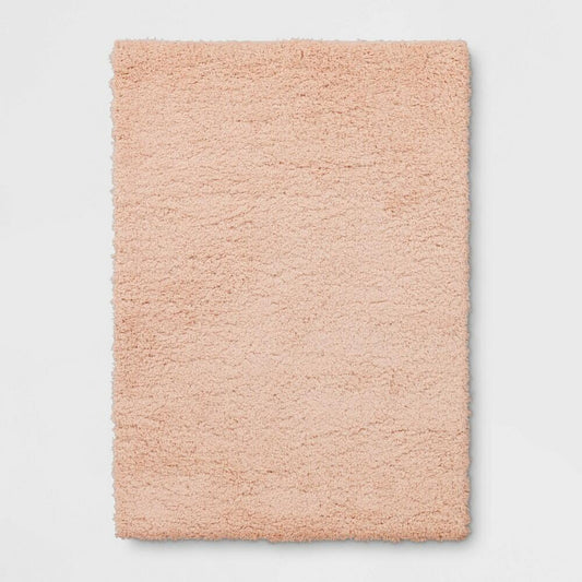 4'x5'6" Solid Shag Accent Rug Pink - Room Essentials™