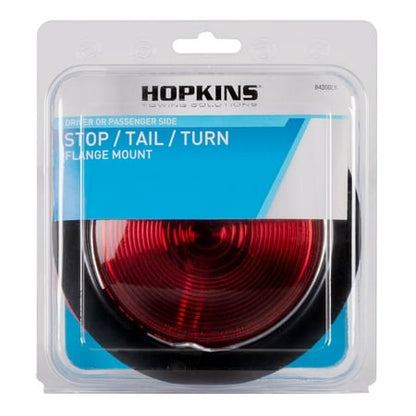 Hopkins Towing Solutions 4 Inch Round Stop-Tail-Turn Lamp Flange Mount, B430BLK