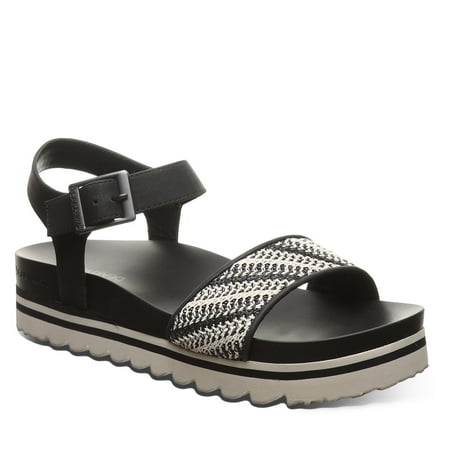 Women's 7 Bearpaw Orion Sandal Black/White