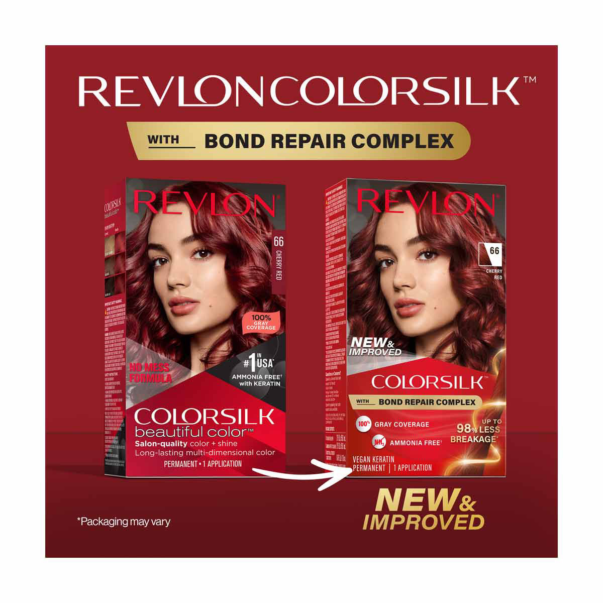 Revlon ColorSilk Permanent Hair Color - 66 Cherry Red, 1 ct