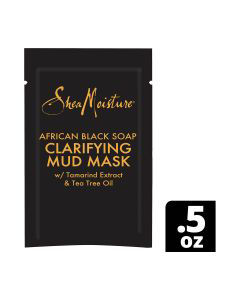 SheaMoisture African Black Soap Clarifying Mud Mask Packette 0.5 oz *Packaging May Vary*