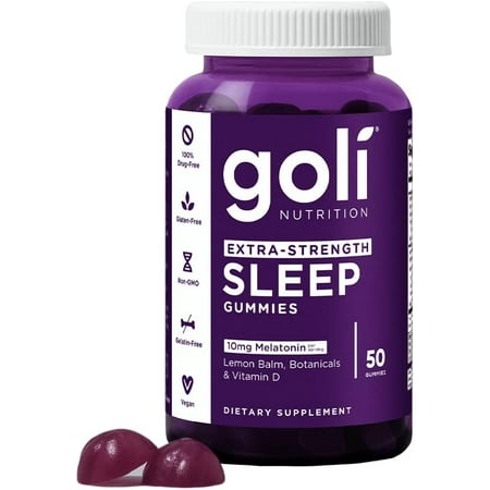 Goli Nutrition Dreamy Sleep Gummies, Lemon Balm and Botanicals, 60 Count *Exp 10/26*