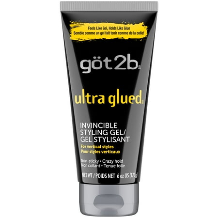Got2b Ultra Glued Invincible Styling Hair Gel, 6 oz *Damaged Package*